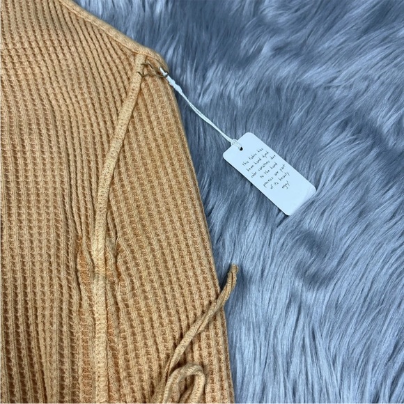 Free People FP One Katya Thermal Tank Dress Golden Yellow Mimosa Size M - Picture 9 of 9